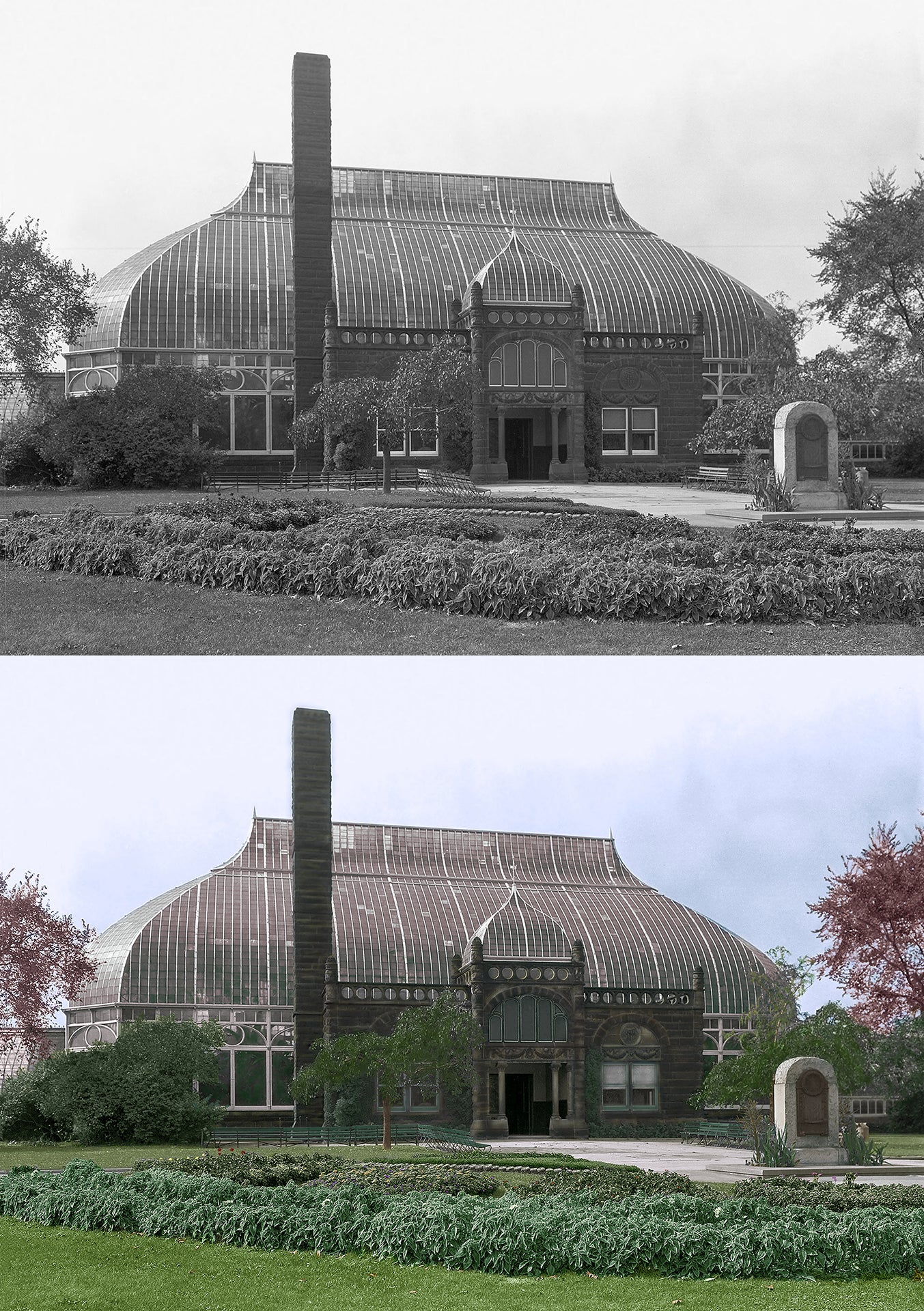 Fall 1932, from the archives of Phipps Conservatory & Botanical Gardens in Pittsburgh, Pennsylvania